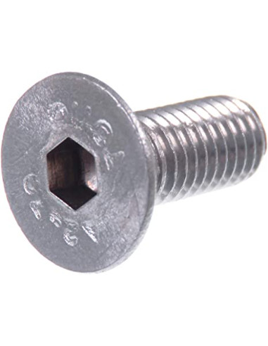 VIS TETE FRAISEE HEXAGONALE CREUSE INOX A4 DIN 7991