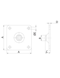 PLAQUE POUR PIVOT REGLABLE M20 2