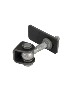 CHARNIERE 180° REGLAGE TRIDIMENSIONNEL -  OREILLE U ET PLAQUE A SOUDER + M20 BOU