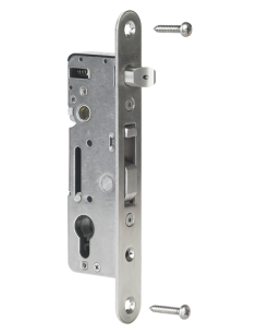 SERRURE A ENCASTRER INOX AXE 35mm POUR PROFIL 60mm Mini