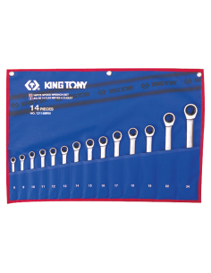 TROUSSE DE CLES MIXTES A CLIQUET METRIQUES - 14 PCS