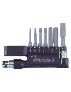 JEU D'EMBOUTS MALE 6 PANS AVEC TOURNEVIS - 8 PCS