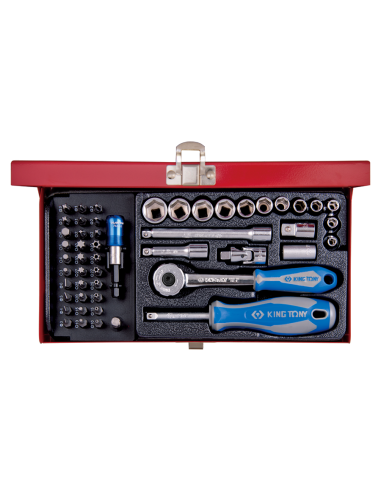 COFFRET DE DOUILLES ET ACCESSOIRES 1/2" - 51 PCS