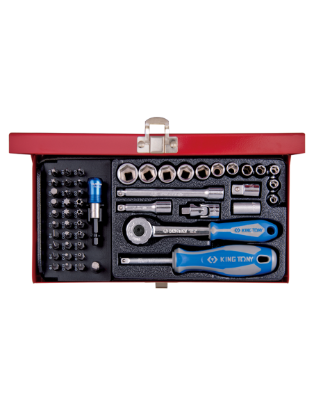 COFFRET DE DOUILLES ET ACCESSOIRES 1/2" - 51 PCS
