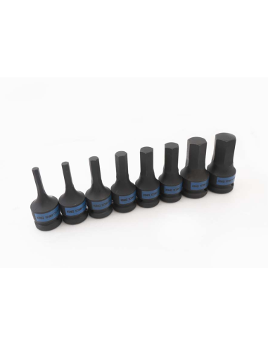 COFFRET DE DOUILLES TOURNEVIS A CHOCS 1/2" 6 PANS - 8 PCS