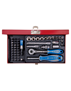COFFRET 1/4" DOUILLES ET ACCESSOIRES - 51 PCS