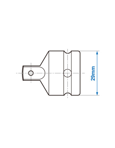 ADAPTATEUR AUGMENTATEUR DIN 3121 1/2" VERS 3/4"