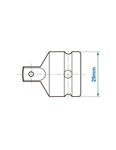 ADAPTATEUR AUGMENTATEUR DIN 3121 1/2" VERS 3/4"