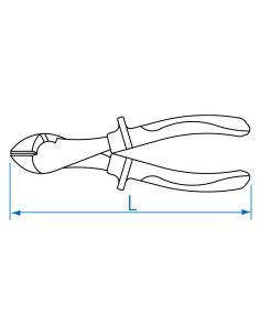 PINCE COUPANTE ISOLEE VDE COUPE DIAGONALE - GROS EFFORTS - 1000V 2