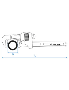 CLES SERRE-TUBES STILLSON - OUVERTURE 102mm 2