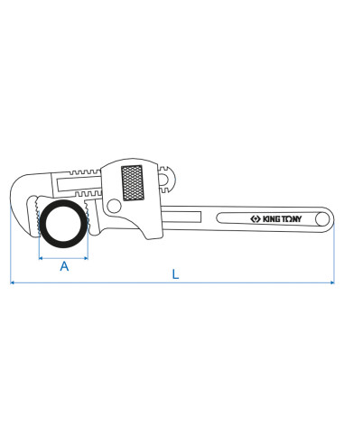 CLES SERRE-TUBES STILLSON - OUVERTURE 102mm