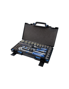 COFFRET DE DOUILLES EVA 1/4" ET 1/2" 6 PANS METRIQUE + ACCESSOIRES - 55 PCS 2
