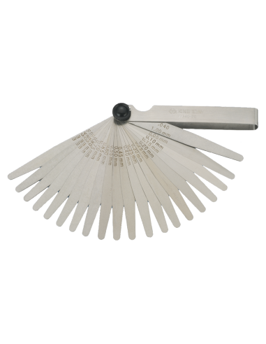 JAUGE D'EPAISSEUR METRIQUE INOXYDABLE - 20PCS