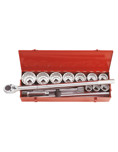 COFFRET DE DOUILLES 1" 12 PANS - 14 PCS