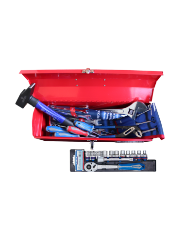 CAISSE A OUTILS COMPLETE "Les essentiels" 39 PIECES