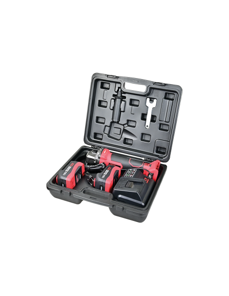 COFFRET MEULEUSE D'ANGLE + 2 BATTERIES 20V 5Ah + CHARGEUR