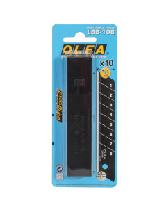 LAME OLFA LBB-10B BLACK ULTRA TRANCHANTE 18mm - 10 LAMES C0000115203