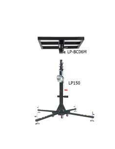 ELEVATEUR LEVE CHARGE MANUEL 150KG + PLATEAU SUPPORT 450x450mm