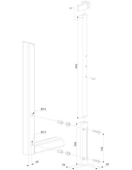VERROU DE SOL EN ACIER GALVANISE A CHAUD - QUICK FIX