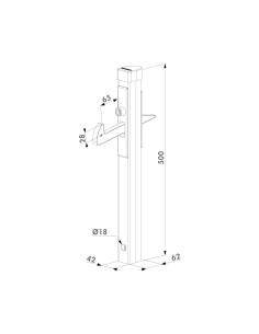 ARRET DE PORTE UGC POUR PORTAILS DE 40mm à 60mm 2