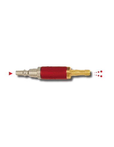 ANTI-RETOUR STOP FEU ENTREE ISO TUYAU - ACETYLENE - ISO DOUILLE TUYAU D.10x17