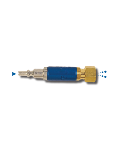 ANTI-RETOUR STOP FEU ENTREE ISO CHALUMEAU - OXYGENE - ECROU 3/8" D