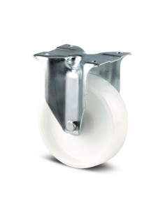 ROULETTE A PLATINE POLYAMIDE FIXE D100mm