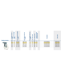 ROULETTE A PLATINE POLYAMIDE PIVOTANTE D100mm 2