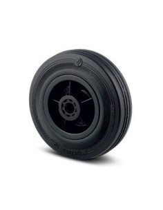 CORPS DE ROUE CAOUTCHOUC NOIR D200mm - ALESAGE 20mm