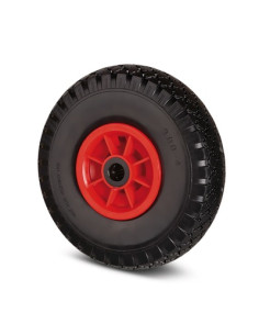 ROUE D389/95 AXE 20mm ( jante plast noire et roue noire) PRIX NET