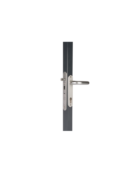 SERRURE A ENCASTRER TOUT INOX AXE 20mm POUR PROFIL 40mm Mini