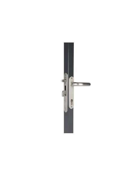 SERRURE A ENCASTRER TOUT INOX AXE 20mm POUR PROFIL 40mm Mini