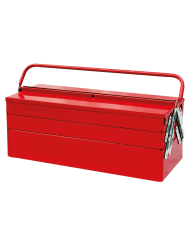 CAISSE A OUTILS METALLIQUE - 5 COMPARTIMENTS