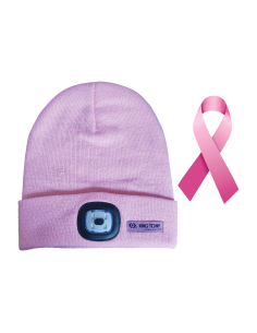 BONNET AVEC LAMPE FRONTALE LED 170lm - ROSE
