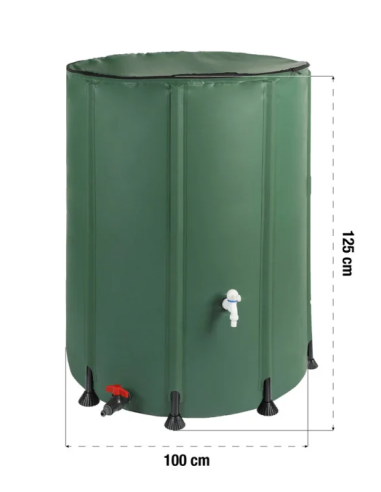 RECUPERATEUR D'EAU PLUVIALE PLIABLE 1000L