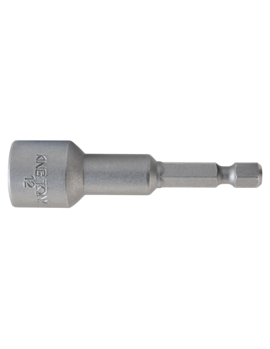 DOUILLE 6 PANS MAGNETIQUE POUR VISSEUSE 1/4" - 13x55mm