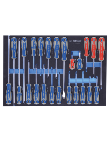 PLATEAU EVAWAVE DE TOURNEVIS TORX, A FENTE ET PHILLIPS - 24 PCS