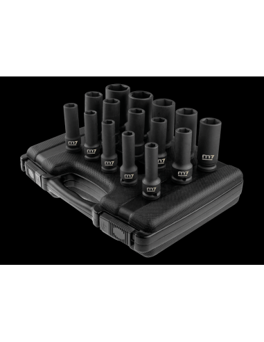 M7 - DOUILLE 1/2" LONGUE A CHOCS 6 PANS - 16mm