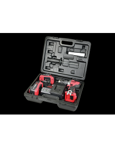 Coffret de perceuse visseuse à percussions sur batterie (18 V, 5 Ah)