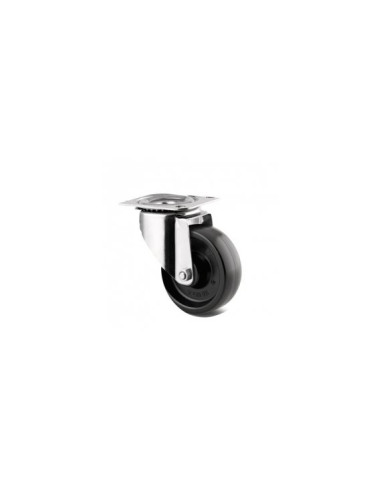 ROUE EN RESINE PHENOLIQUE HAUTE TEMPERATURE SUR PLATINE PIVOT. ZI