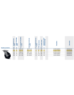 ROULETTE PIVOTANTE NOIR A PLATINE D100mm 2