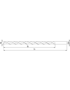 FORET LONG HSS-E PHANTOM DIN 340 TYPE TS 8,5mm 2