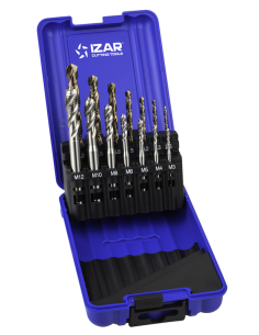 COFFRET FORET HSSE + TARAUD MACHINE HSSE DIN 371 M3-M12