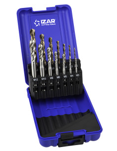 COFFRET FORET HSSE + TARAUD MACHINE HSSE DIN 371 M3-M12 2